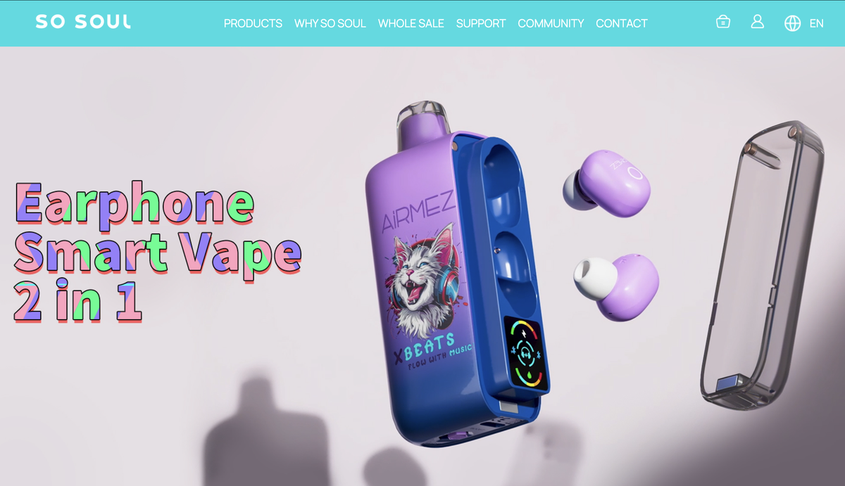 So Soul Launches Innovative AiRMEZ Xbeats 40K Disposable E-Cigarette