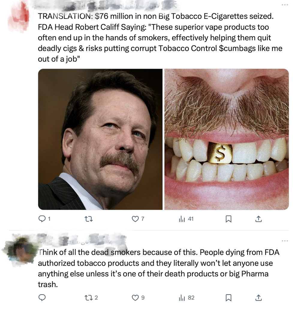 US media and public react to '10/22 e-cigarette seizures': FDA Accused of Exaggerating Vaping Risks, Protecting Big Tobacco Interests