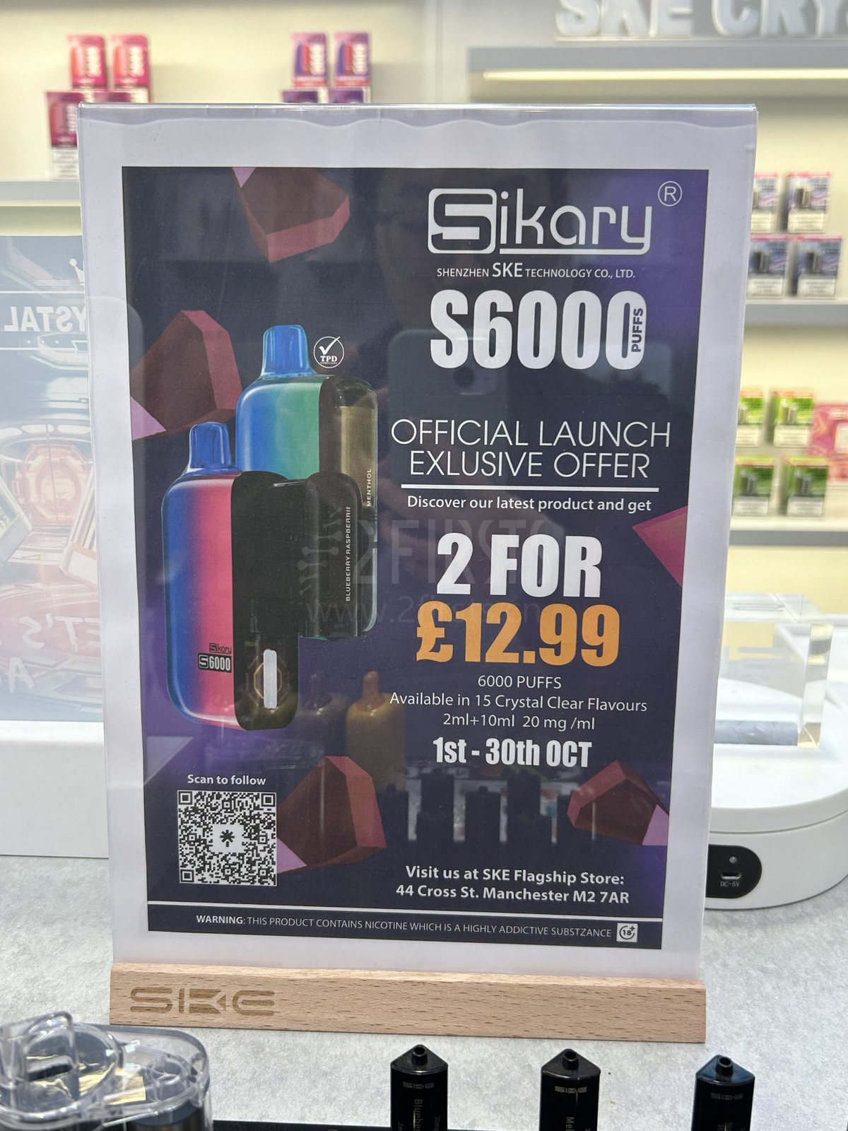 Análisis de mercado: Cigarrillos electrónicos y bolsas de nicotina en Manchester, Reino Unido
