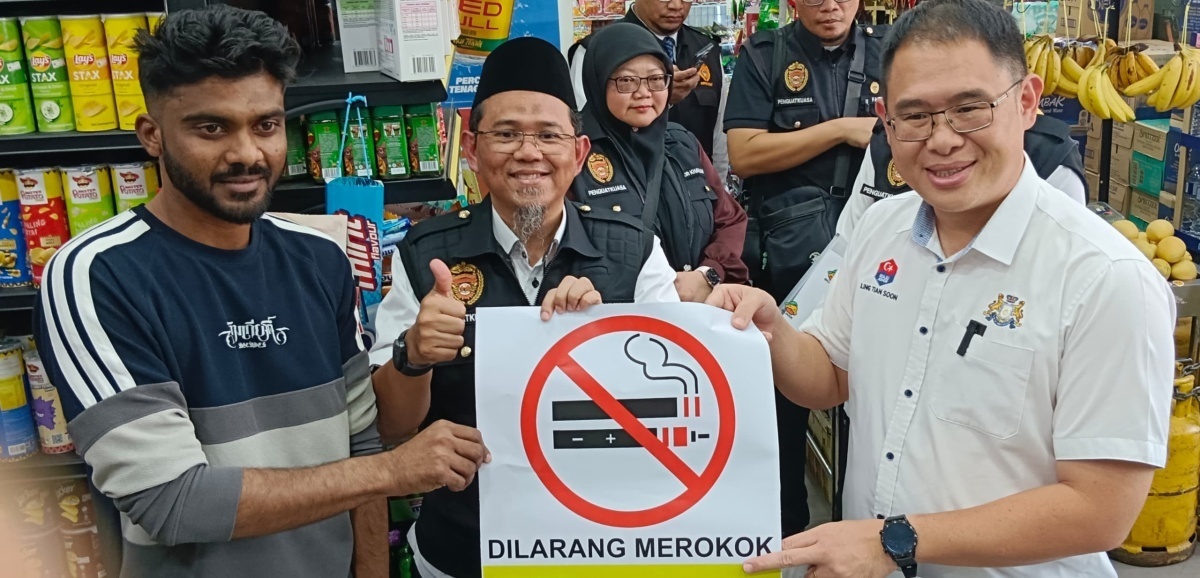Cumplimiento de la ley anti tabaco en el estado de Johor, Malasia.