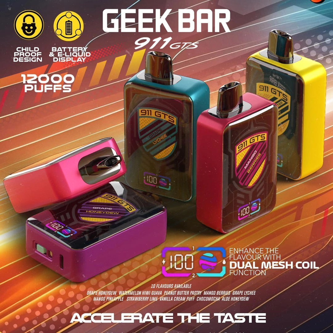 Barra Geek lanza el nuevo cigarrillo electrónico 911 GT 16K.