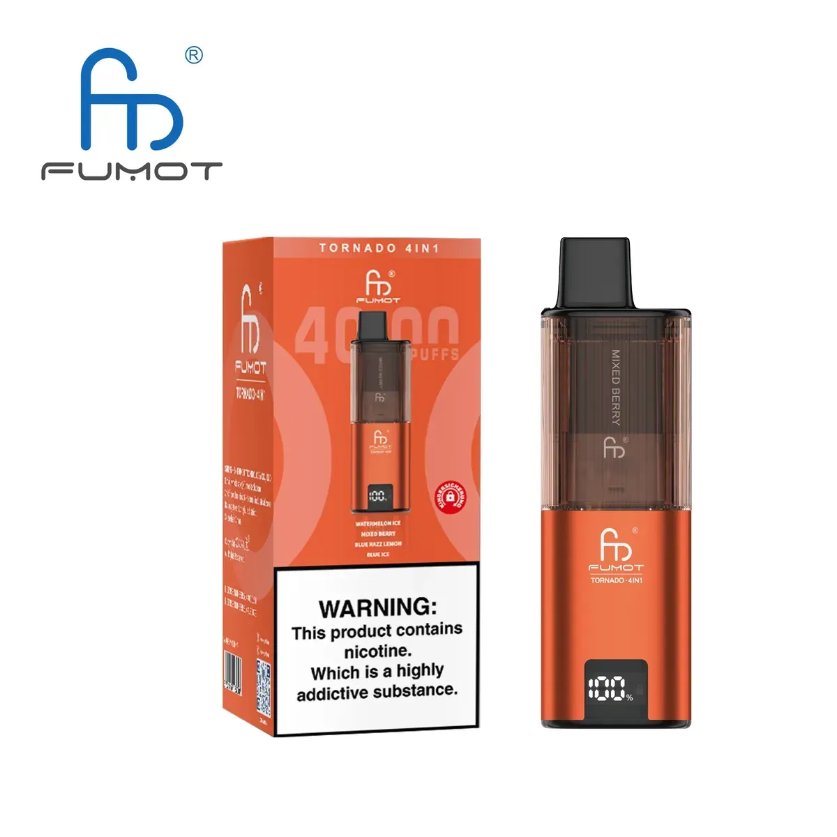FUMOT launches 4-in-1 e-cigarette in UK, meeting TPD standards