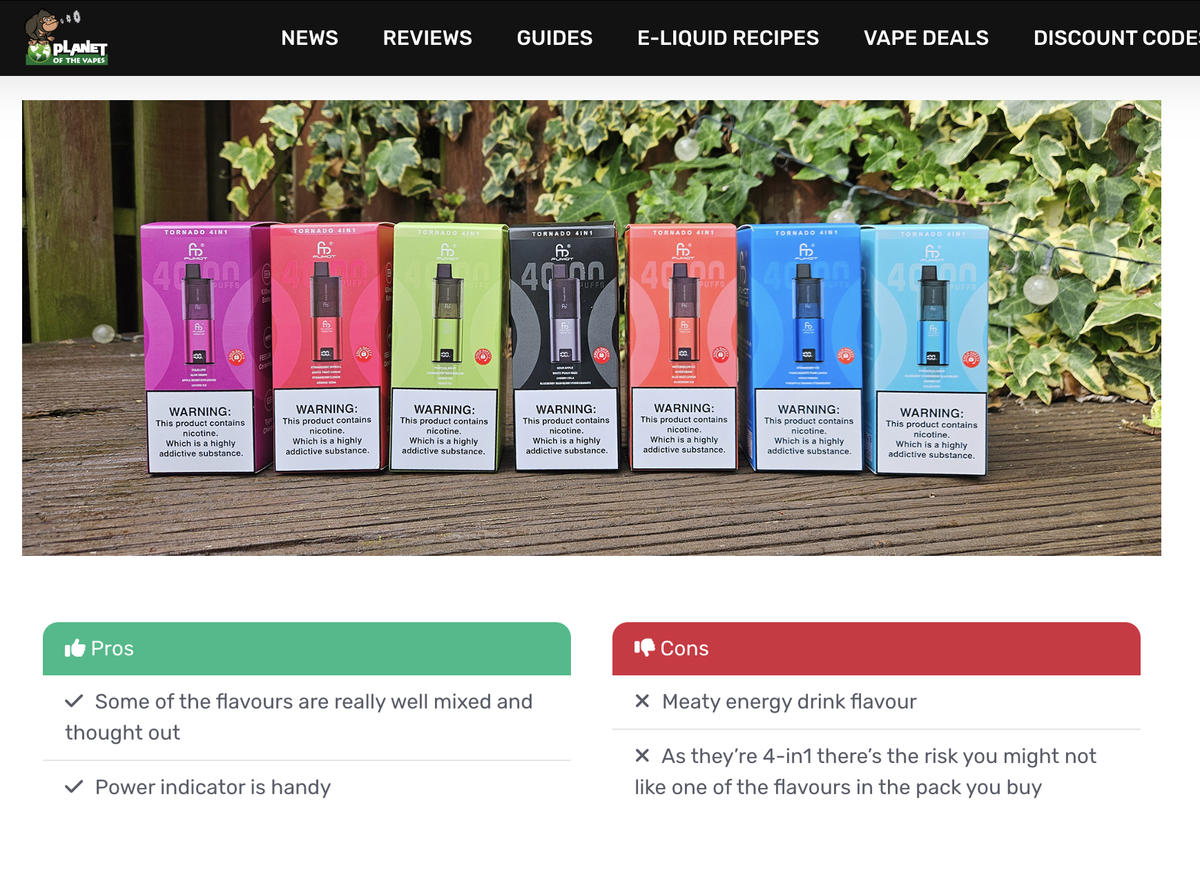 FUMOT launches 4-in-1 e-cigarette in UK, meeting TPD standards