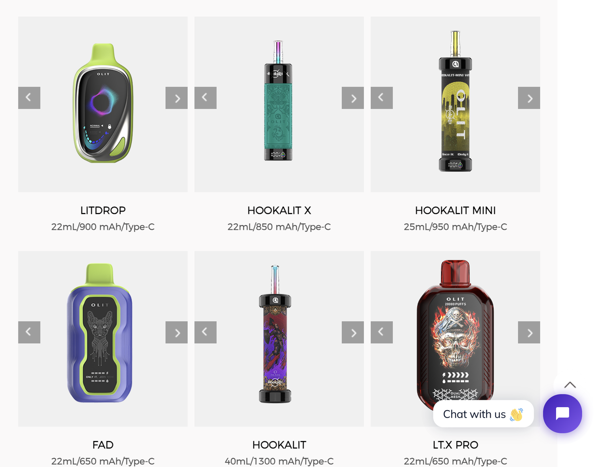 Olit Hookalit E-Cigarettes: Fewer Puffs, More Portability
