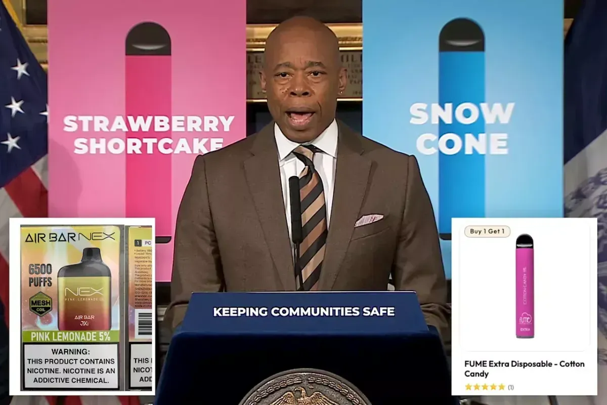 Alcalde de la Ciudad de Nueva York presenta demanda contra distribuidor de cigarrillos electrónicos