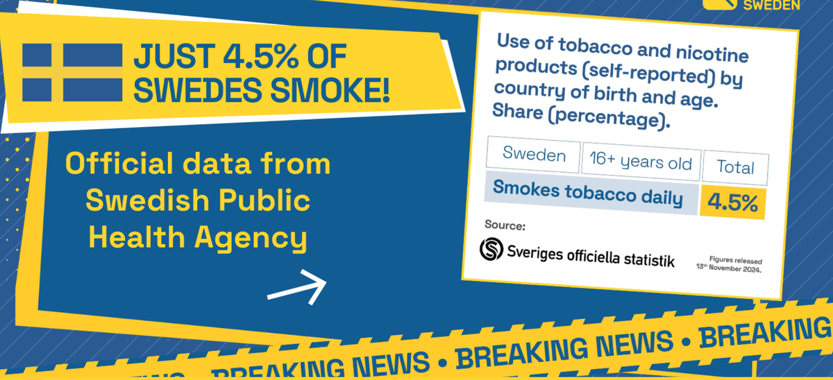Suecia se convierte en el primer país oficialmente libre de humo en la historia.