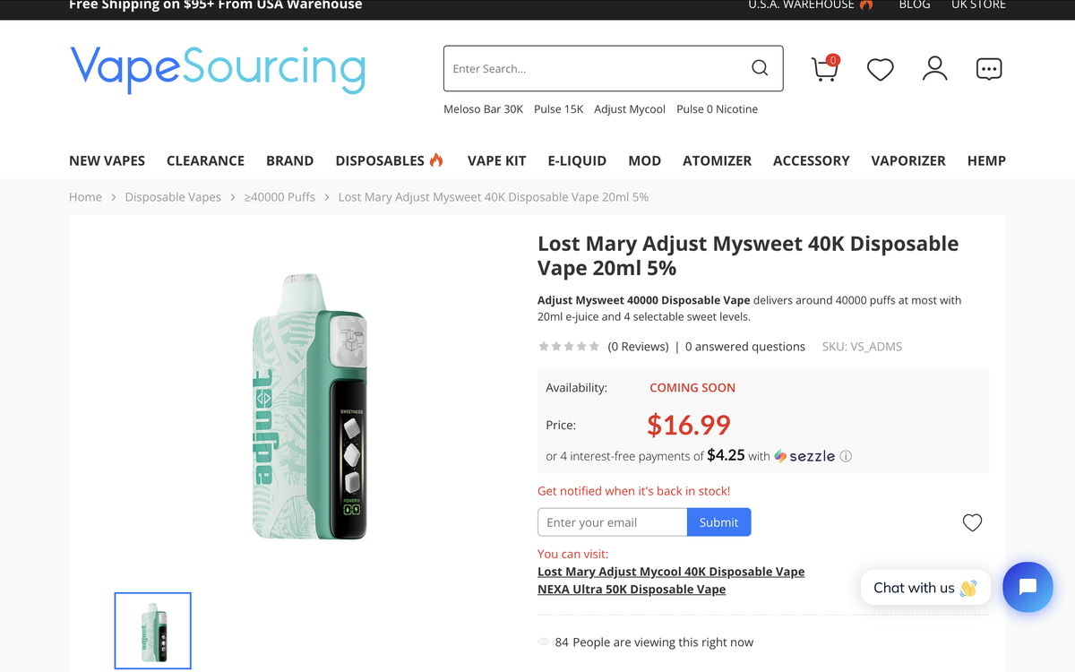 Lost Mary Launches Adjust Mysweet 40K with 4 Level Sweetness
