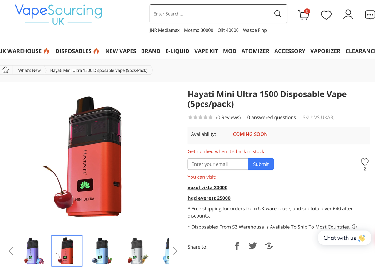 HAYATI Launches 2-in-1 Product in the UK with Twist Mouthpiece