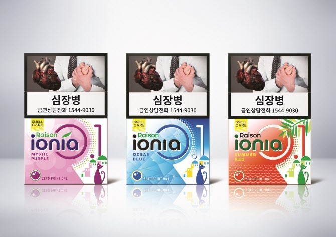 韩国烟草推出免税特供卷烟新品“Raison ionia” 三种口味可选