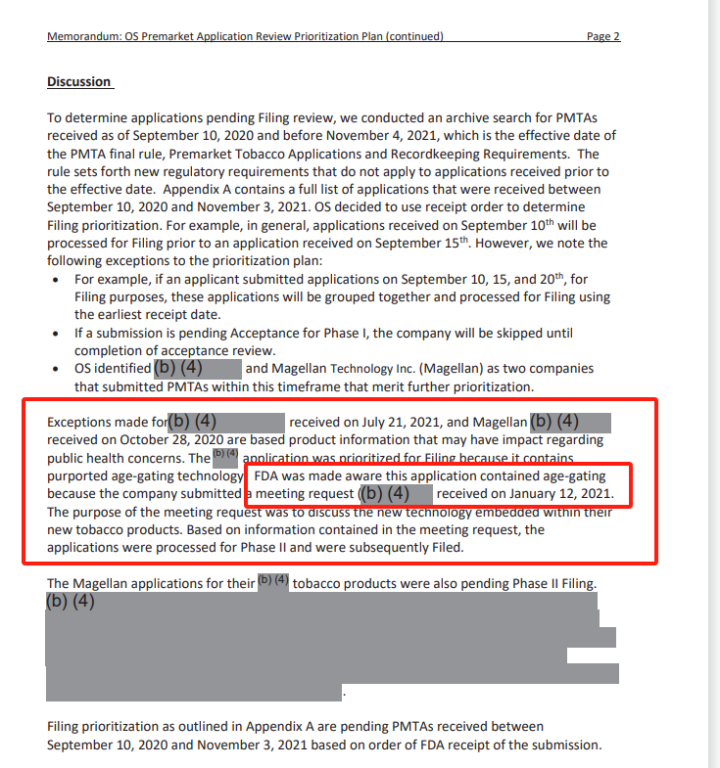 Analysis of FDA Regulatory Science Policy Memos: Age-Gating Products Prioritized, Non-Tobacco Flavors Must Demonstrate 'Incremental Benefit'