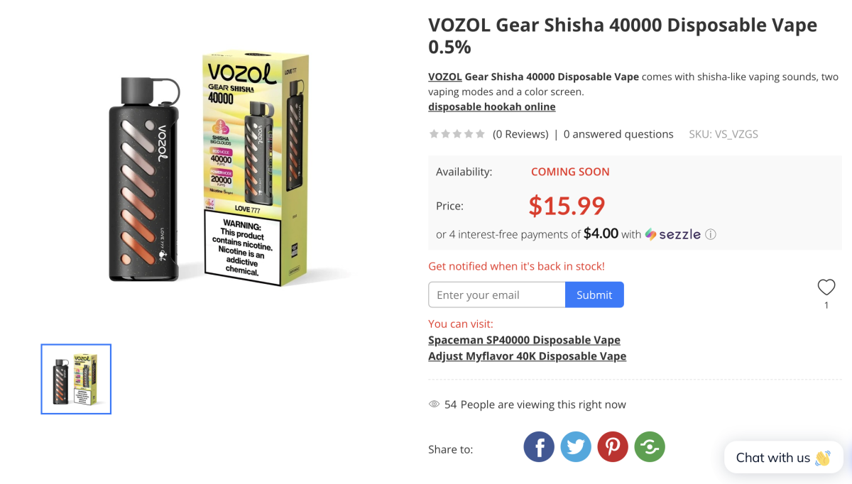 产品｜VOZOL推出“音频互动”水烟式电子烟 可模拟传统水烟冒泡声效