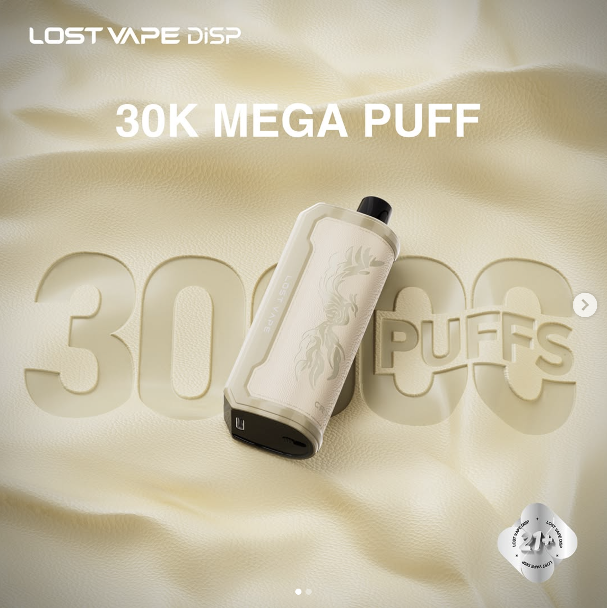 产品｜Lost Vape推出一次性水烟式电子烟Thelema YAY 30K 已登陆美国市场