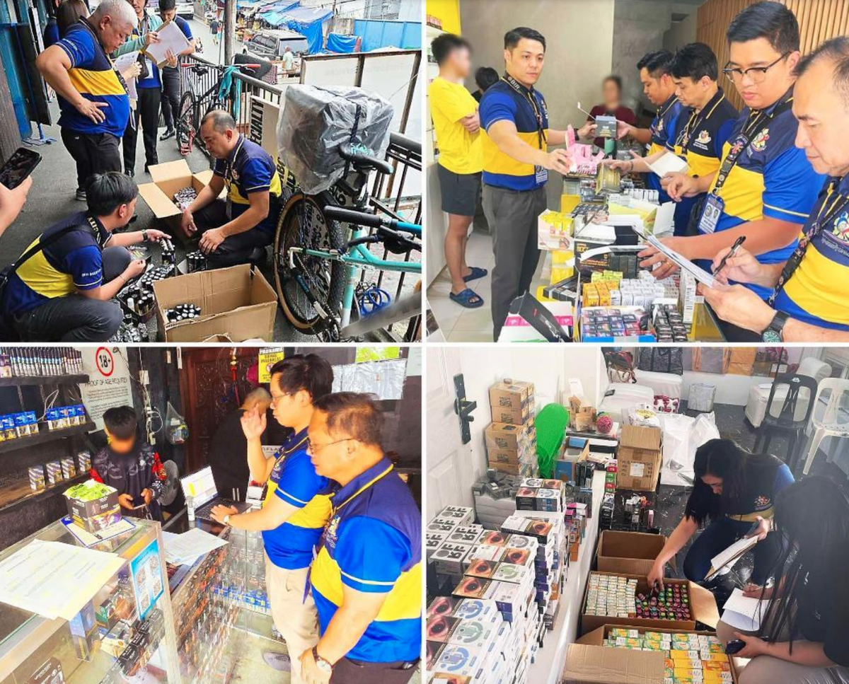 Informes de BIR sobre la represión a minoristas ilegales de cigarrillos electrónicos en Filipinas