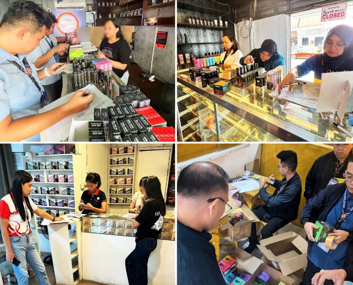 Informes de BIR sobre la represión a minoristas ilegales de cigarrillos electrónicos en Filipinas