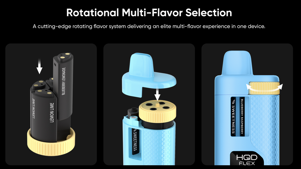 HQD Launches '2+10' and '4-in-1' Hybrid New Products with Adjustable Flavor and Sweetness/Ice Levels