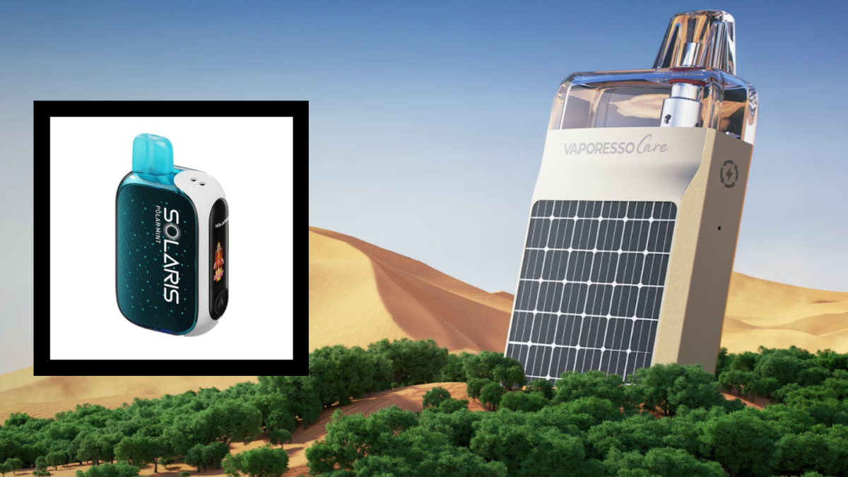 产品｜电子烟迈入太阳能时代？VAPORESSO展示太阳能概念电子烟 
