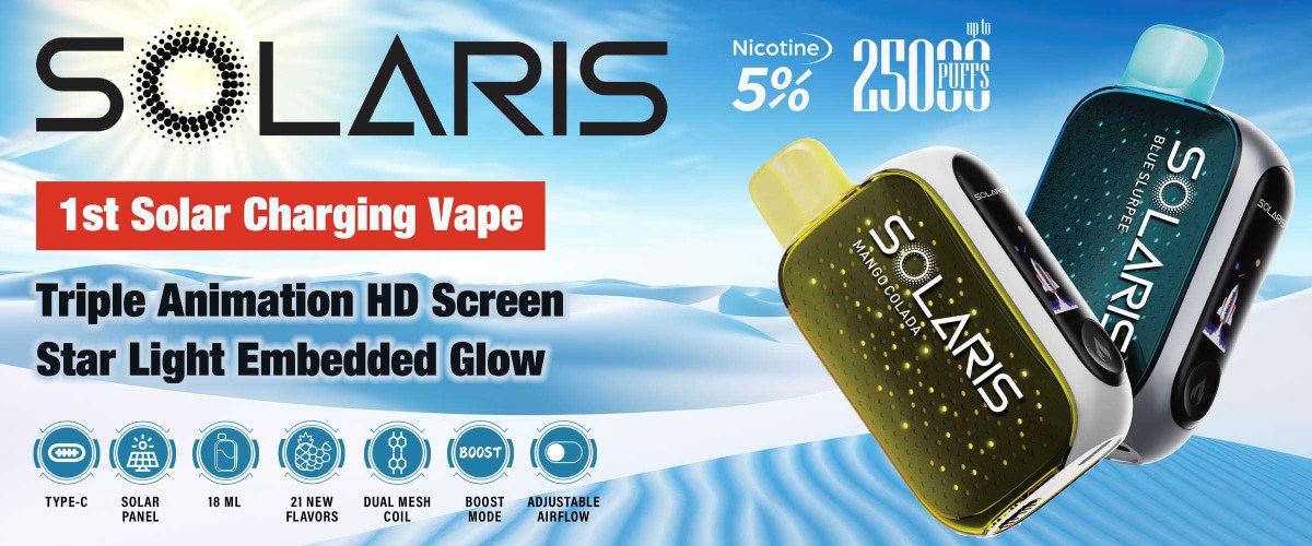 产品｜电子烟迈入太阳能时代？VAPORESSO展示太阳能概念电子烟 