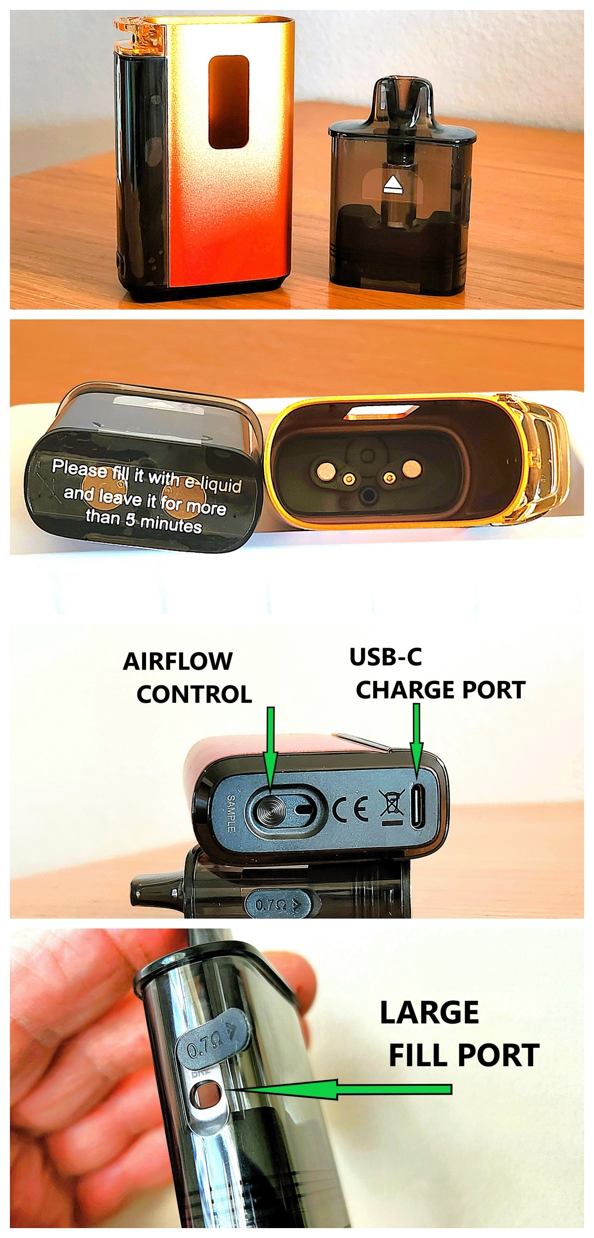 产品|VOOPOO推15ml可注油烟弹电子烟VRIZZ 称单颗烟弹可抽吸八万口
