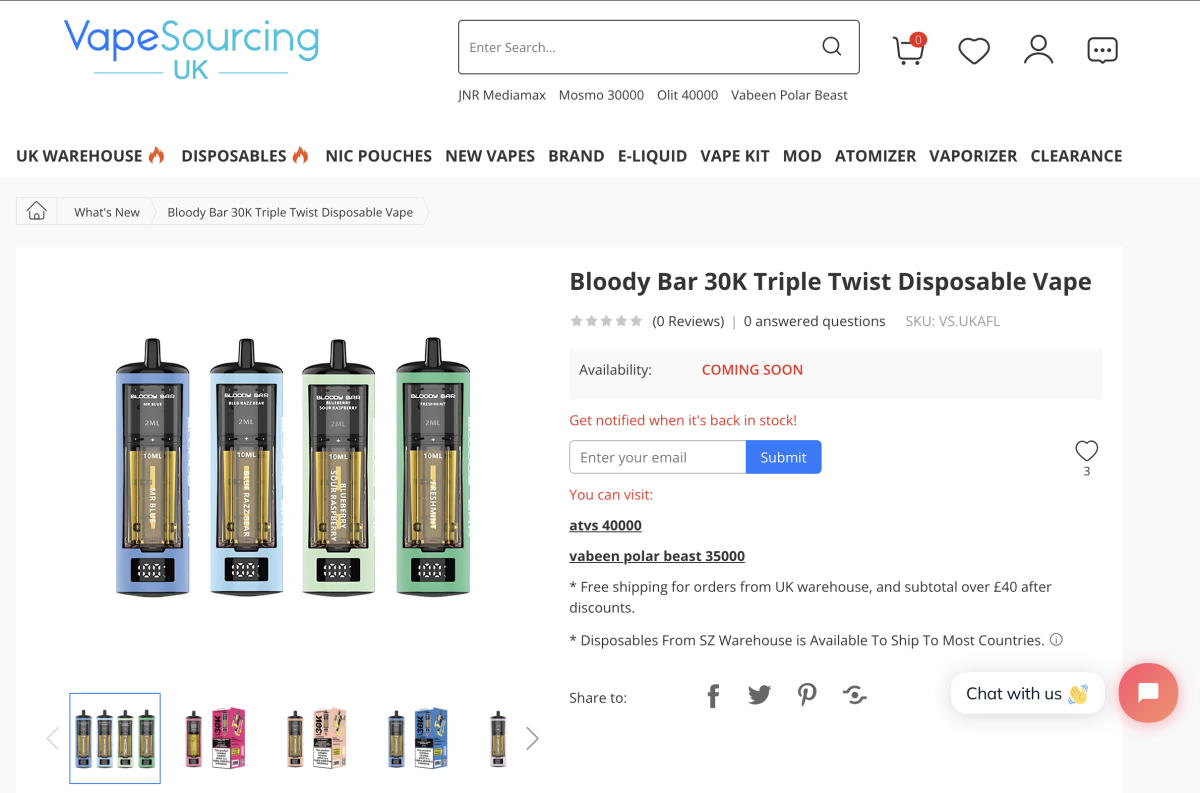 产品|36ml烟油容量合规产品亮相英国,采用3个“2+10”组合设计