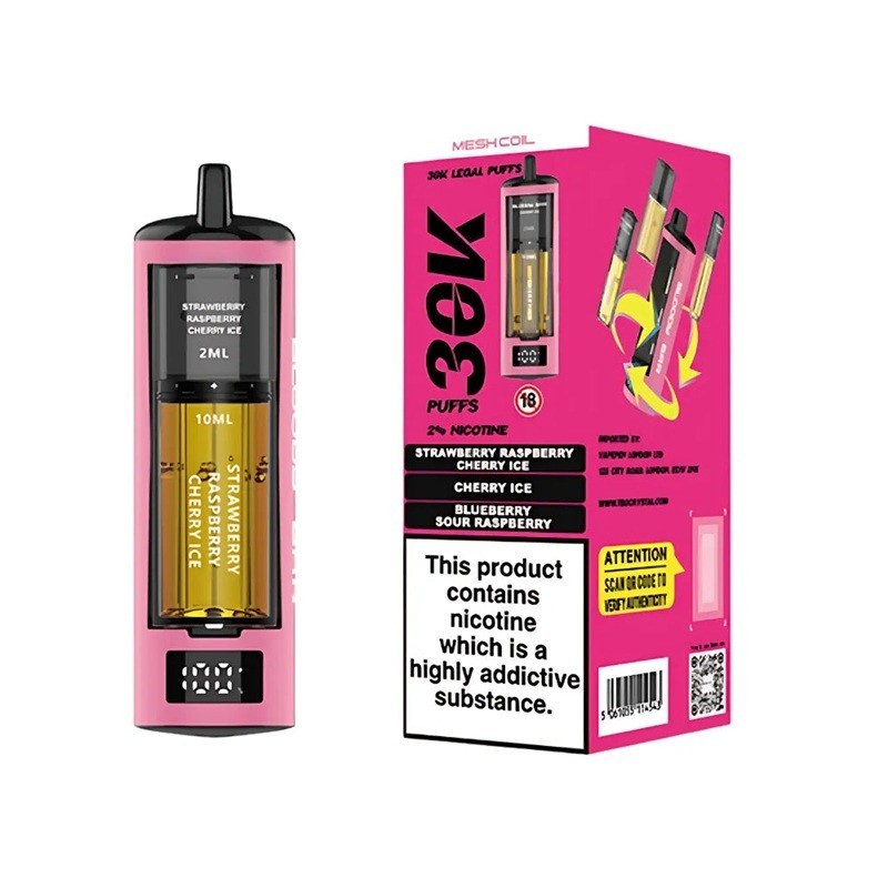 Bloody Bar 30K Triple Twist E-cigarette Launched in UK with 3 * "2+10" Design