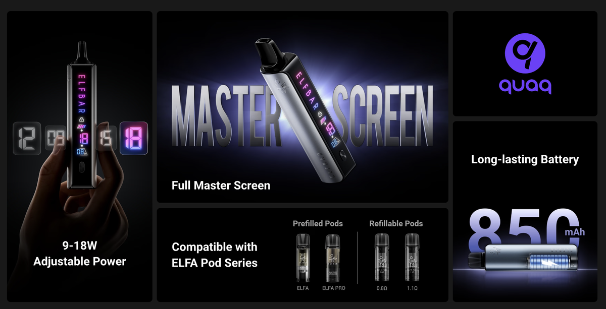 ELFBAR Launches New ELFA MASTER E-cigarette