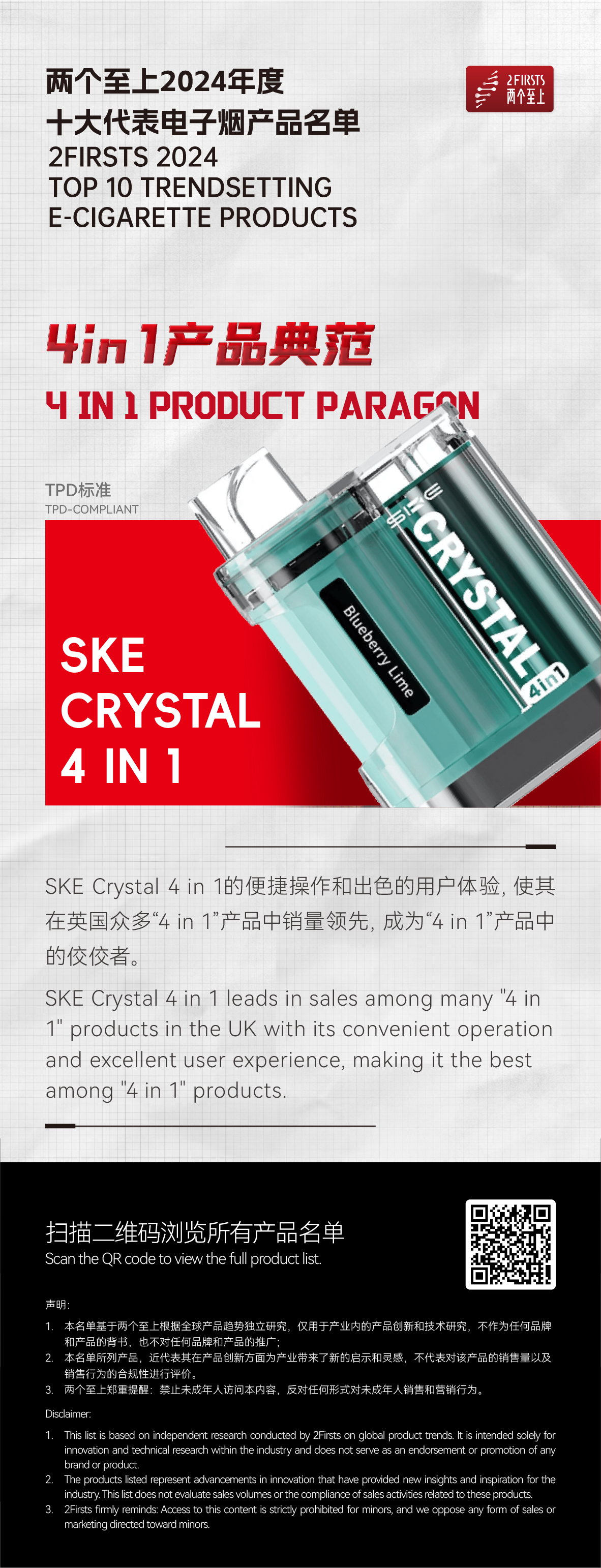2Firsts Releases Top 10 Trendsetting E-Cigarettes of 2024: Cross-Industry Integration and Regulatory Adaptation Emerge as Innovation Highlights