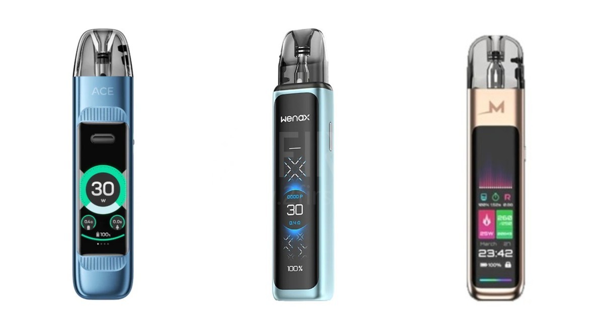 Sikary, VOZOL, and Geekvape Pod-System Compared: All Feature High-Definition Display Screens