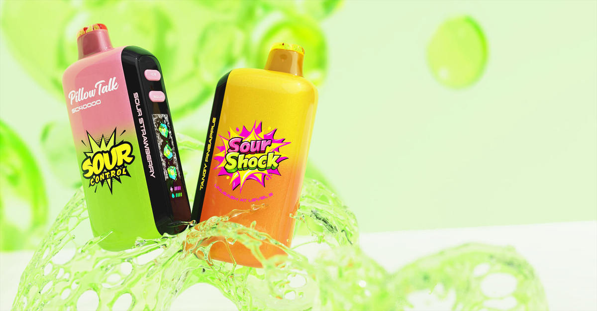 Pillow Talk Sour Control SC40000 E-Cigarette Model Featuring Adjustable Sourness