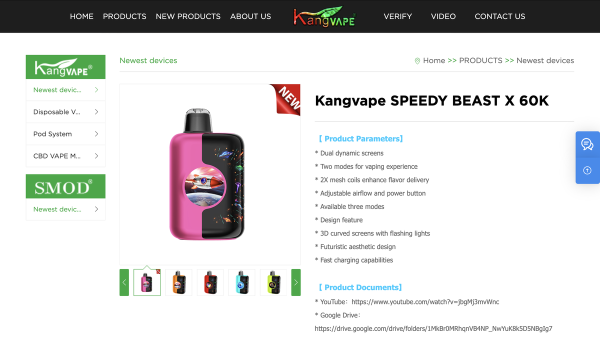 Kangvape Speedy Beast X 60K: A New e-cigarette Innovation