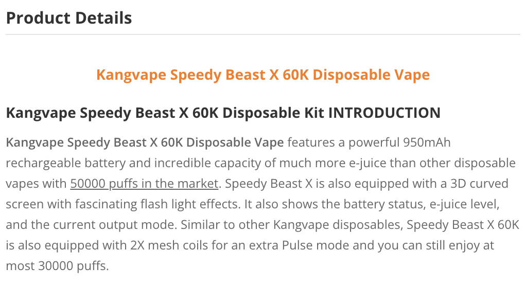 Kangvape Speedy Beast X 60K: A New e-cigarette Innovation