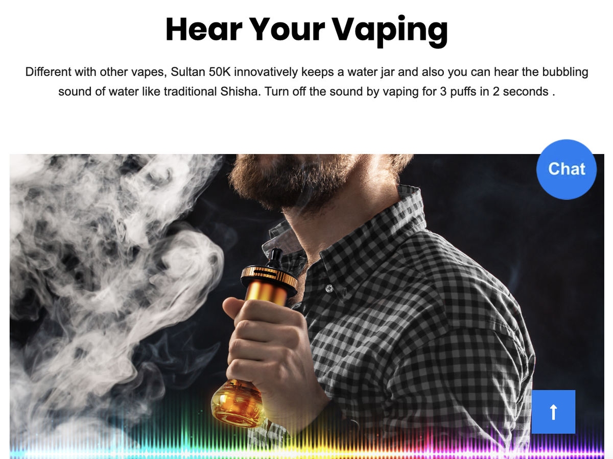 MOSMO Sultan 50K: Diseño innovador en la industria de los cigarrillos electrónicos.