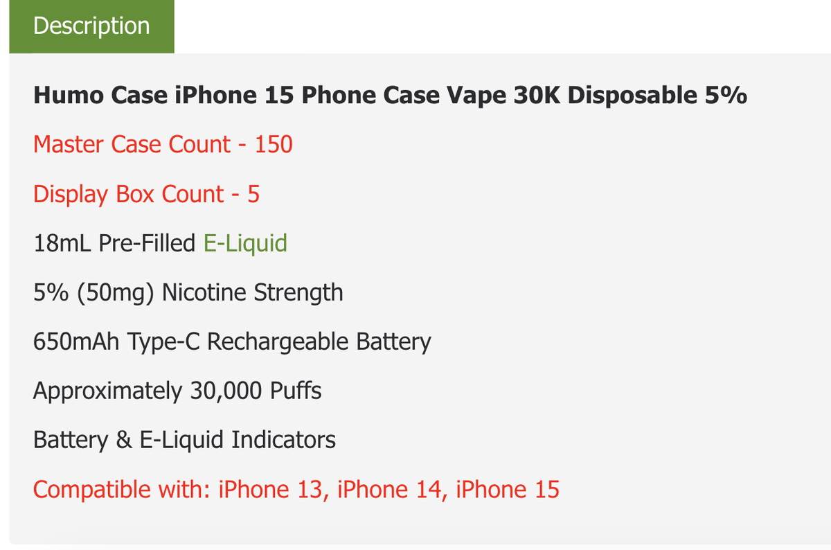 Humo Case iPhone 15 Pro: World's First Phone Case Vape