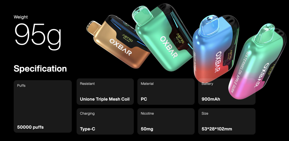 产品｜OXBAR Astro Maze上架美国市场 口数突破50000口