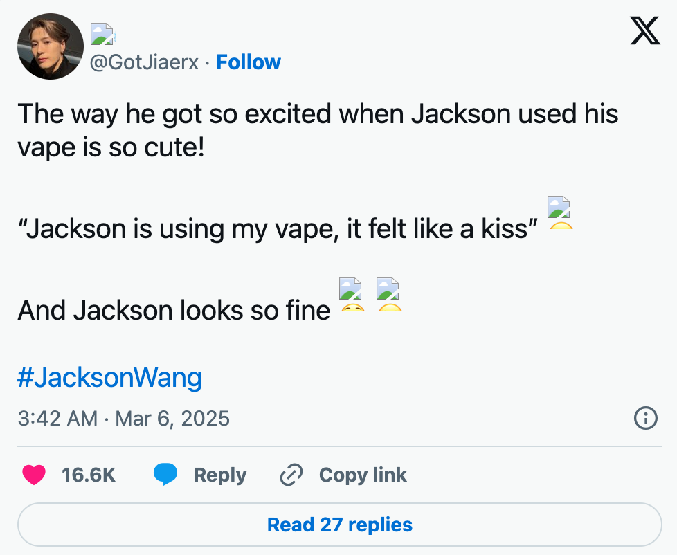 Controversia en torno a Jackson Wang probando un cigarrillo electrónico en una transmisión en vivo