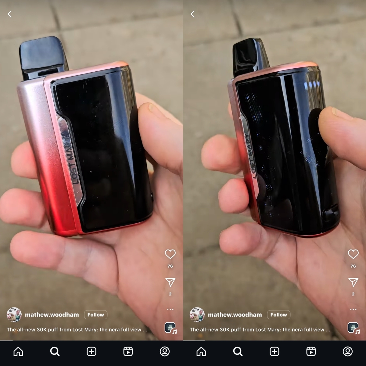 Mary Negra Perdida 30K: Cigarrillo electrónico innovador con diseño magnético