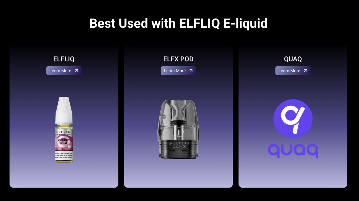 产品|ELFBAR推换弹式注油电子烟ELFX ULTRA 支持智能App与个性化定制功能