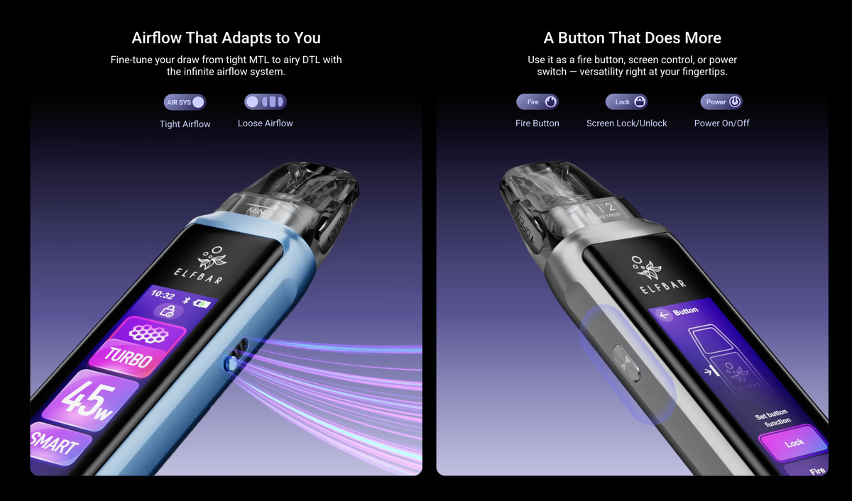 ELFX ULTRA: Una nueva generación de cigarrillos electrónicos inteligentes.