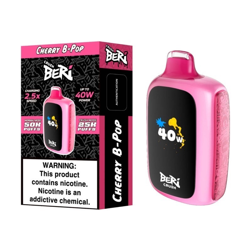 The world's first 40W disposable e-cigarette? Beri Crush 50K has already landed in the US market.