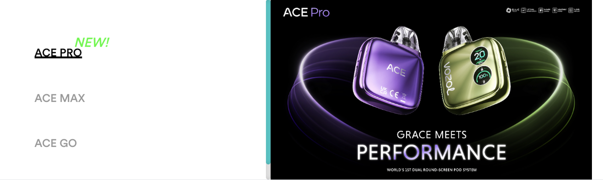 VOZOL ACE PRO: La última innovación en vapeo revelada