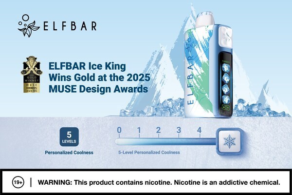 Cigarrillo electrónico "Ice King": Premio de Oro en el Diseño MUSE 2025.