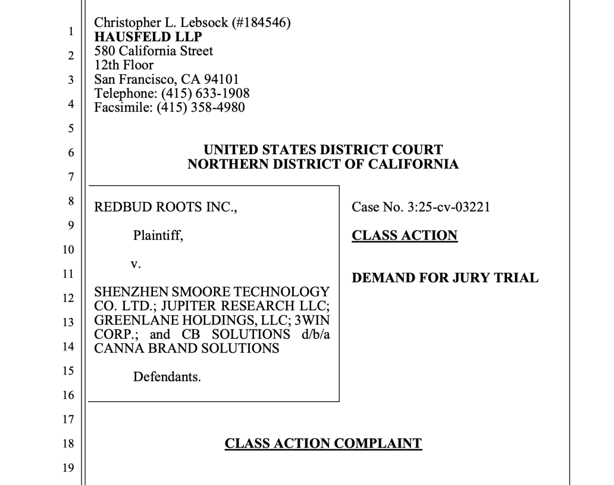 涉嫌价格联盟与滥用诉讼手段 思摩尔在美再遭大麻公司反垄断起诉