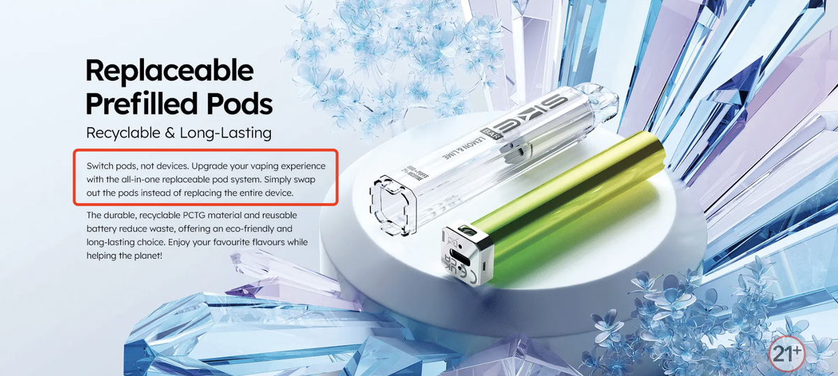SKE Launches Compact All-in-One Replaceable Pod E-Cigarette