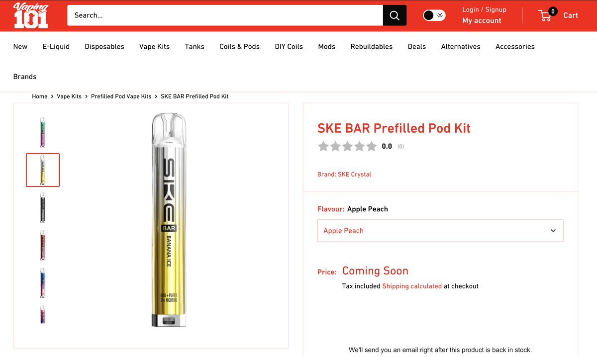 SKE Launches Compact All-in-One Replaceable Pod E-Cigarette