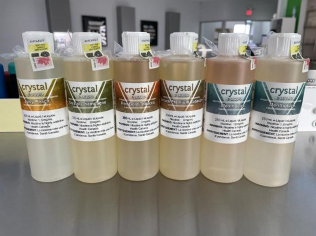 Health Canada Issues Recall for "Crystal" E-cigarette Liquid Products