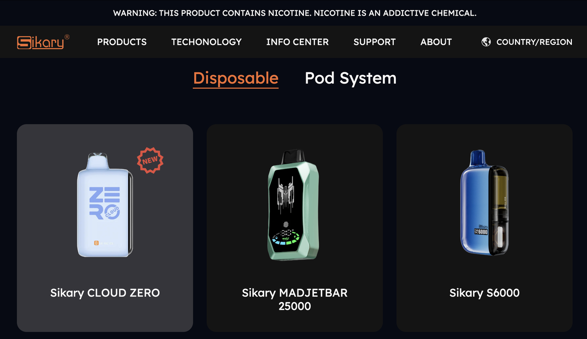 Sikary Launches Smoke-Free E-cigarette Cloud Zero with 50,000 Puffs