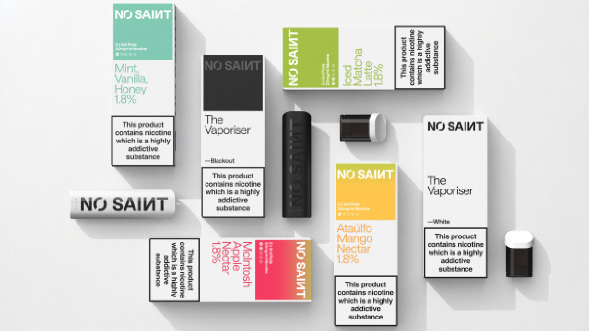 Eco-Friendly Vape Brand No Saint Launches in 500 UK Stores with Sustainable Products and Age Verification