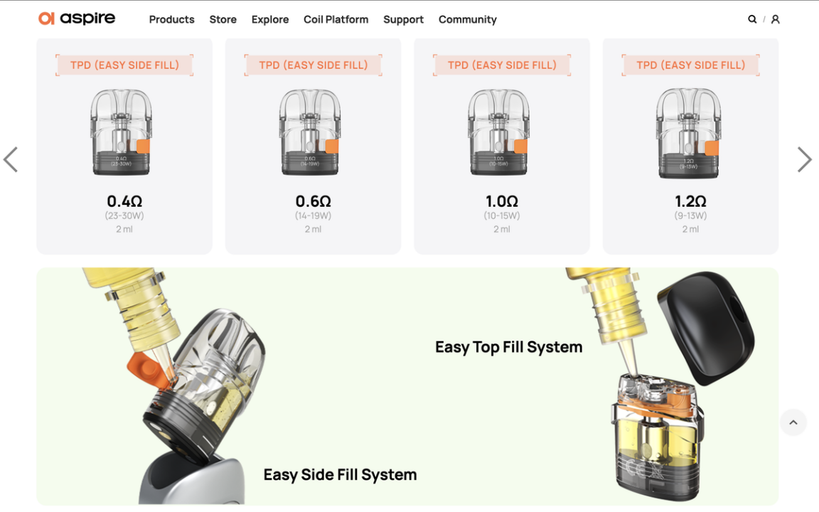 Three Sizes, Multiple Pods: Aspire Launches Open-System E-Cigarette Pixo Neo