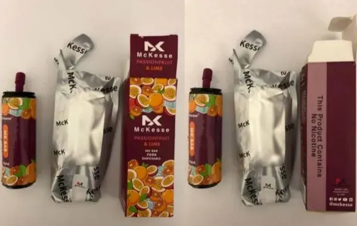La HSE advierte sobre cigarrillos electrónicos de alto contenido de nicotina falsamente etiquetados como libres de nicotina.
