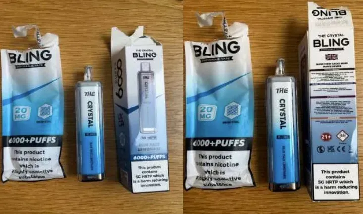 La HSE advierte sobre cigarrillos electrónicos de alto contenido de nicotina falsamente etiquetados como libres de nicotina.
