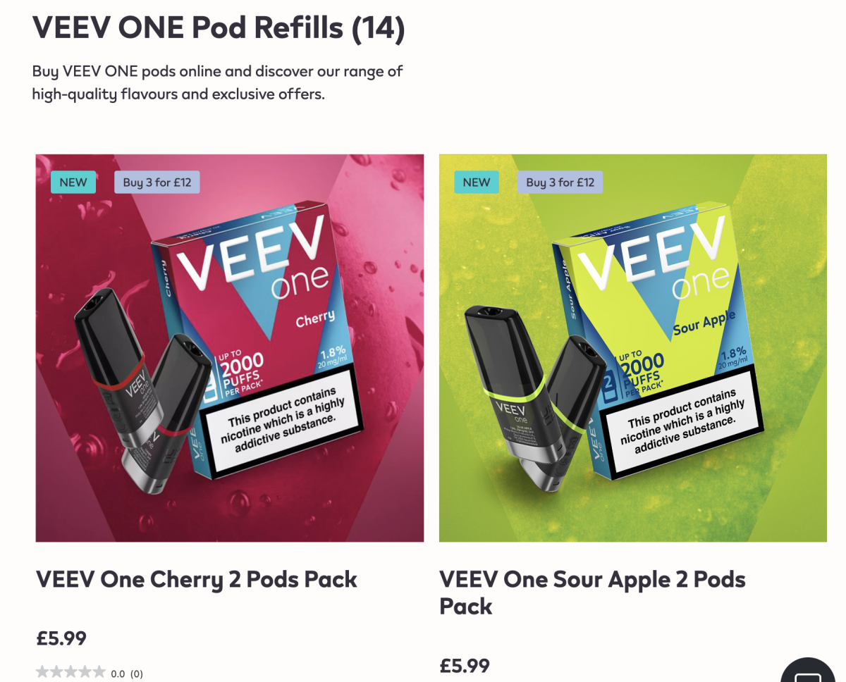产品|VEEV英国市场调整:停售一次性电子烟,5月推出32个换弹SKU